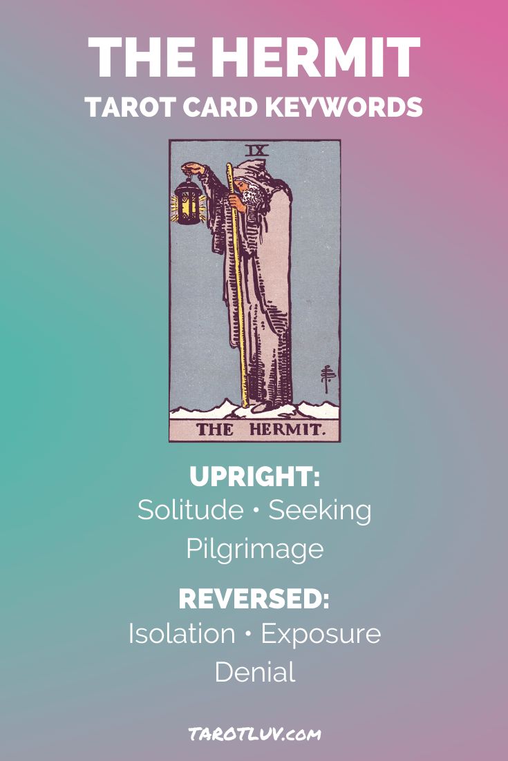 what does the moon and hermit tarot card mean