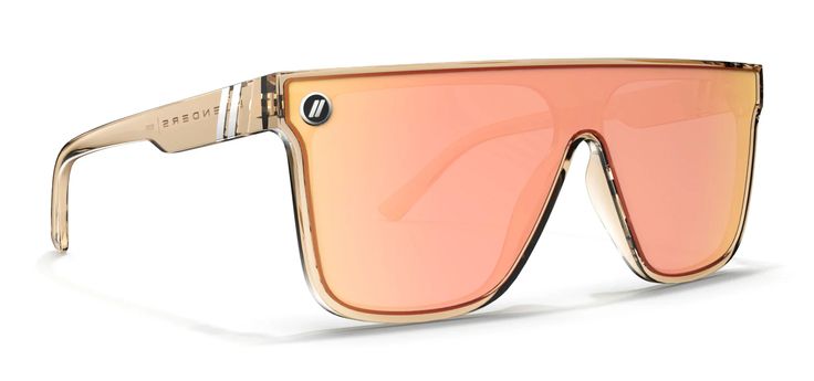 Fresh-squeezed steez! 'SciFi // Citrus Blast' goes next level with a mirrored single-lens design and a bold flat-top shape. These are the shades for being seen and being loud —unapologetically fun statement-makers backed by polarized power and 100% UVA/UVB protection. // Details: Gender:Unisex Frame:Gloss Crystal Tan Lens Color:Polarized Champagne Mirror UV Rating:100% UV Protection Fit / Size:Medium - Large Vibe:Iconic In the Box:Microfiber Pouch & Sticker Pack Champagne Mirror, Blenders Eyewear, Active Design, Snow Goggles, Flats Top, Sticker Pack, Women Supporting Women, Popular Style, Active Wear For Women