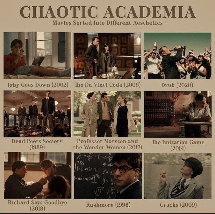 the poster for chaotic academy shows many different scenes