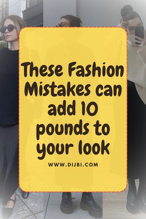 Fashion Mistakes, Style Mistakes, 10 Pounds, Stay Tuned, World Of Fashion, Canning, 10 Things