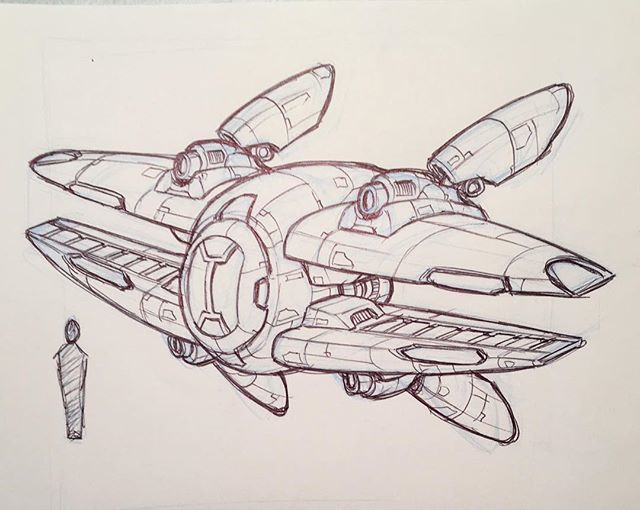 a drawing of a jet fighter plane