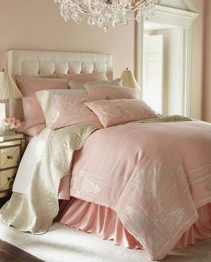 50+ Light Pink Bedroom Ideas_40 Beautiful bedrooms, Pink bedrooms