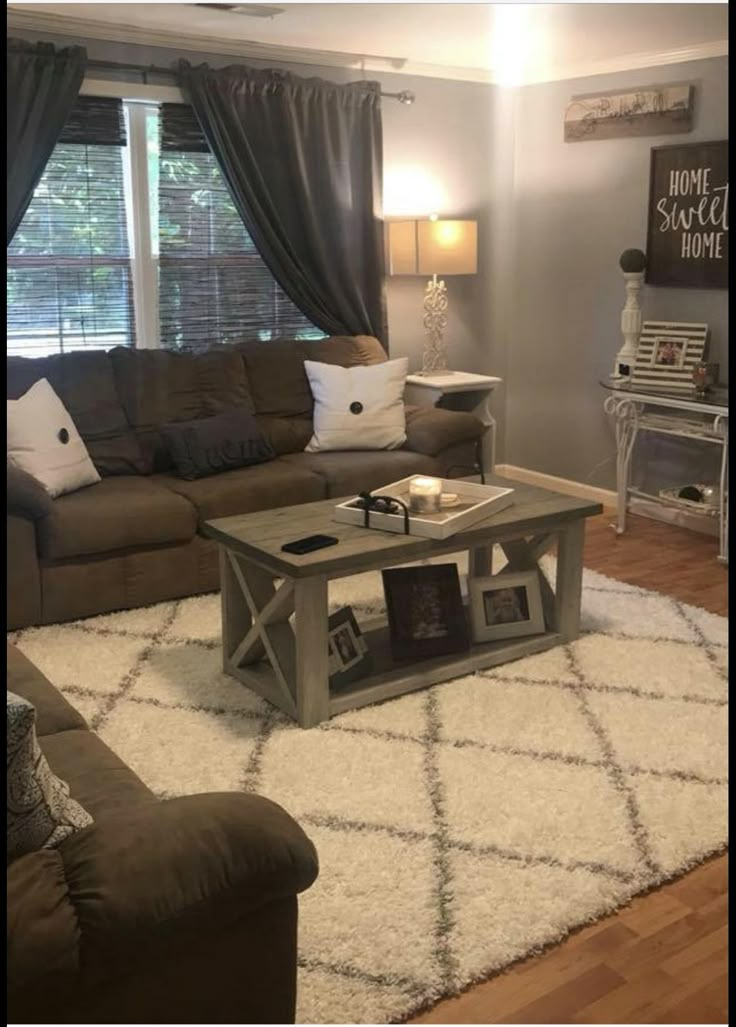 the living room is clean and ready to be used as a family room or den