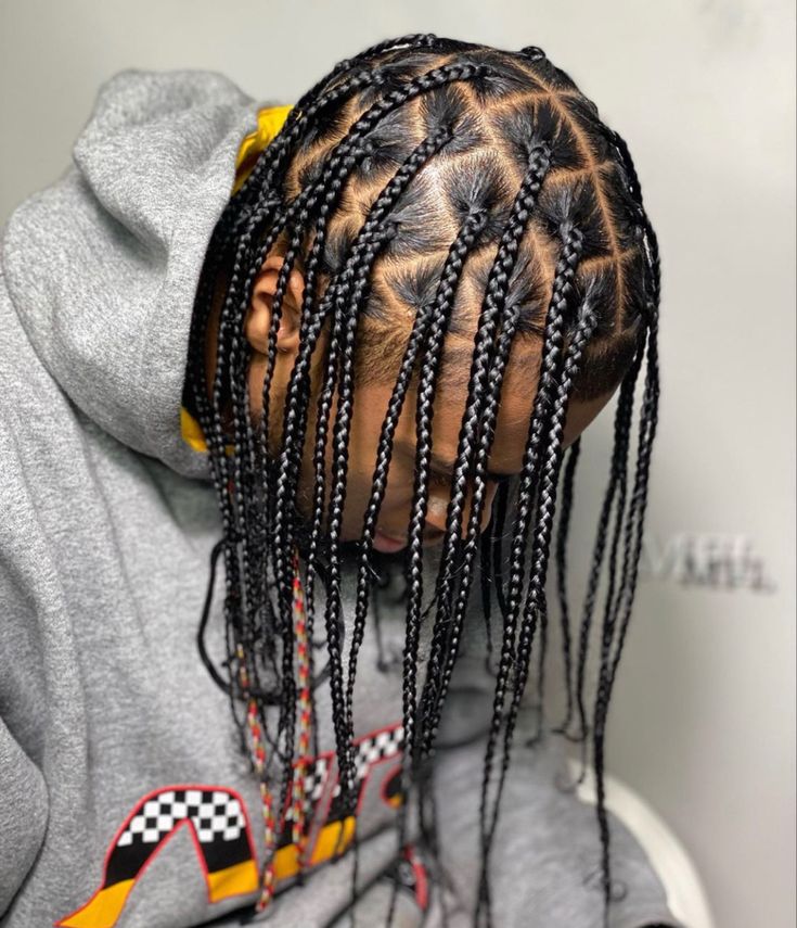 Plats Hairstyles, Single Braids Hairstyles, Black Boy Hairstyles, Box Braids Men, Mens Twists Hairstyles, Natural Hair Men, Braid Styles For Men, Plait Braid, Boy Braids Hairstyles