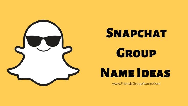 the snapchat group name idea is shown with sunglasses and a ghost face on it