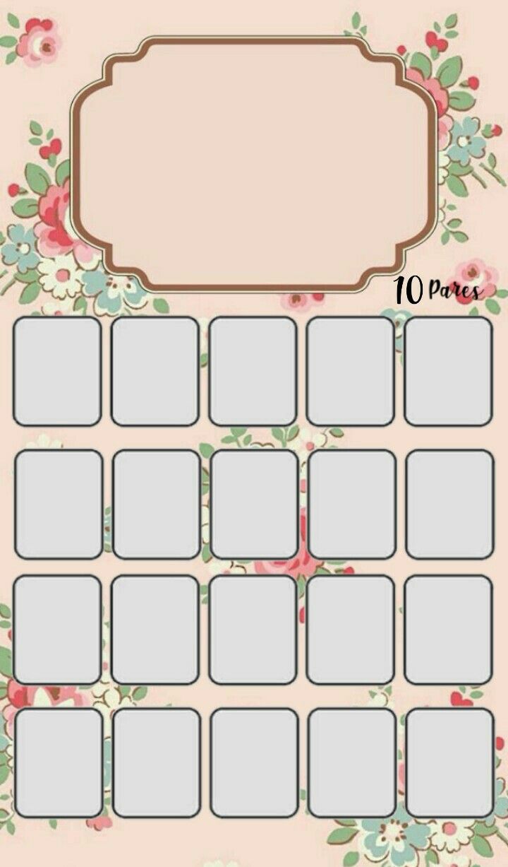 the printable planner is shown with flowers and leaves on it, along with a pink background