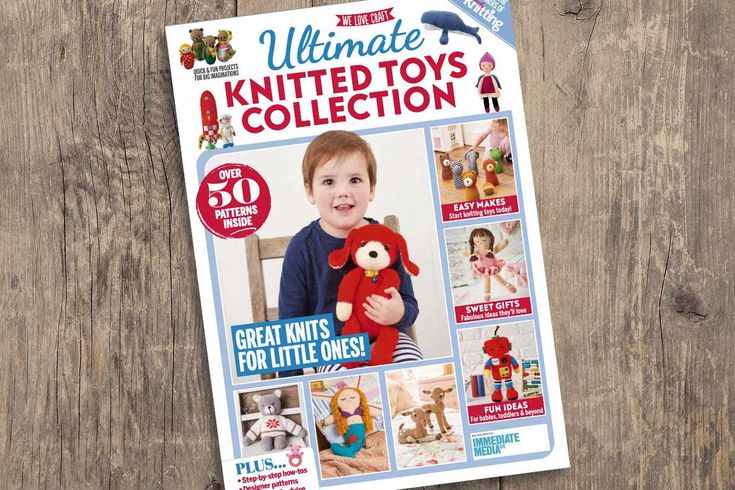 a magazine with an image of a little boy holding a stuffed animal on the cover