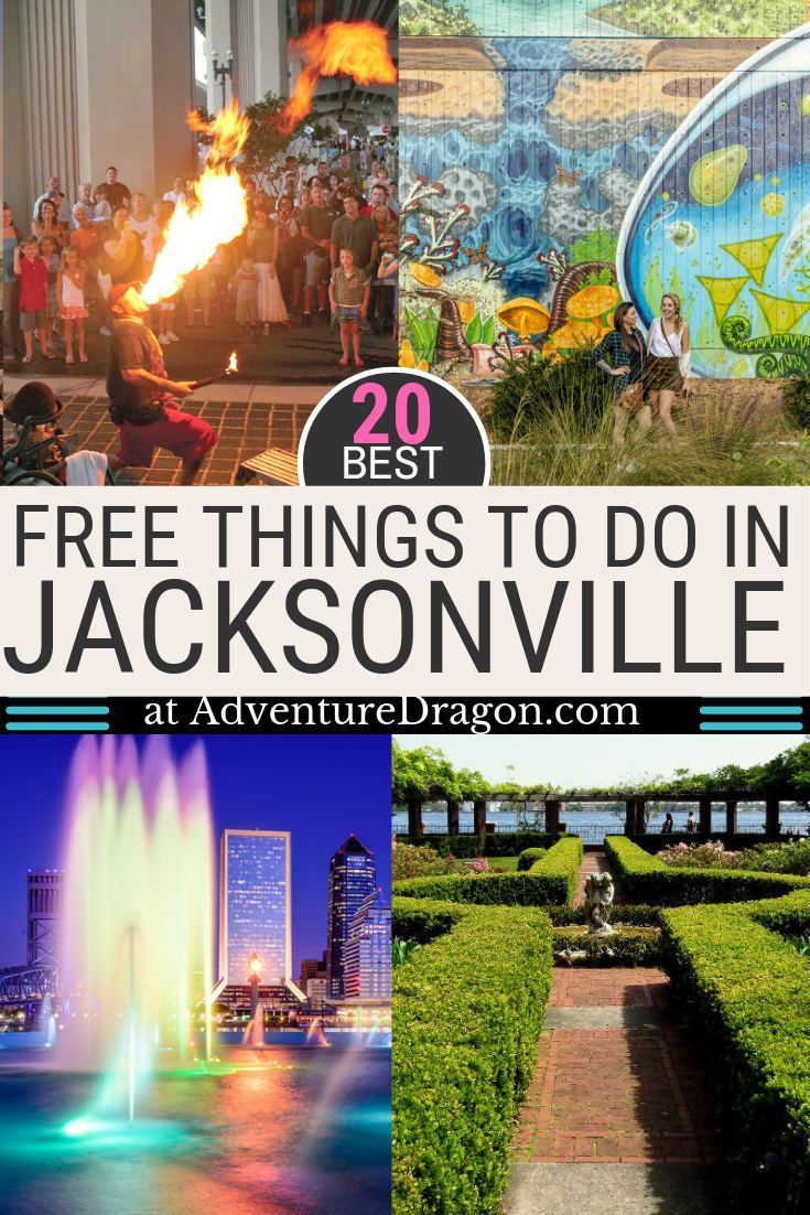 the top 20 free things to do in jacksonville