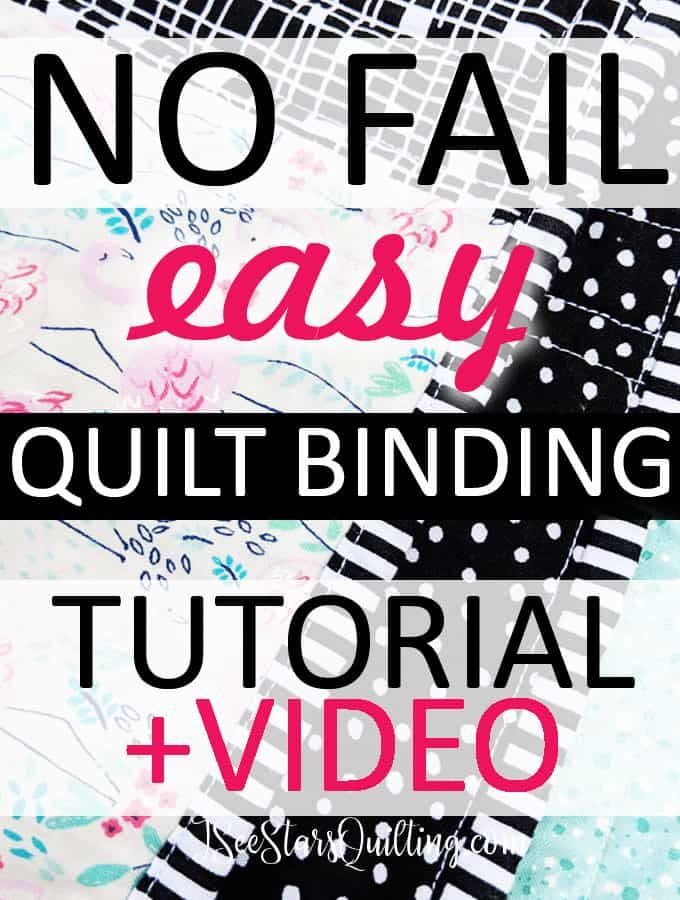 an easy quilting video with the words, no fail easy quilt binding and how to use