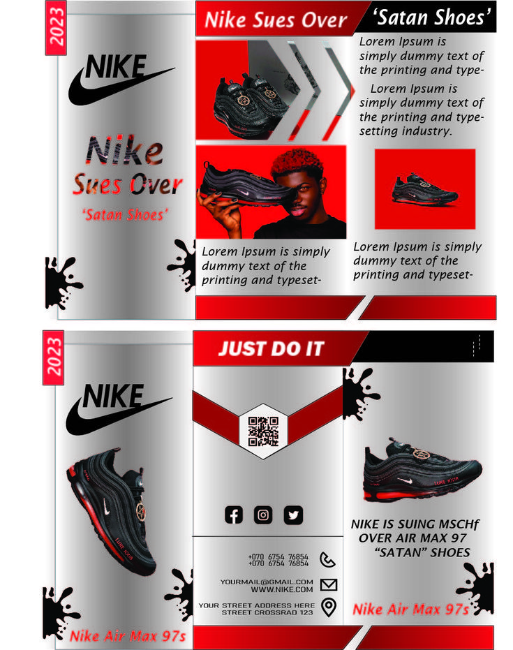 an advertisement for nike's new sneakers