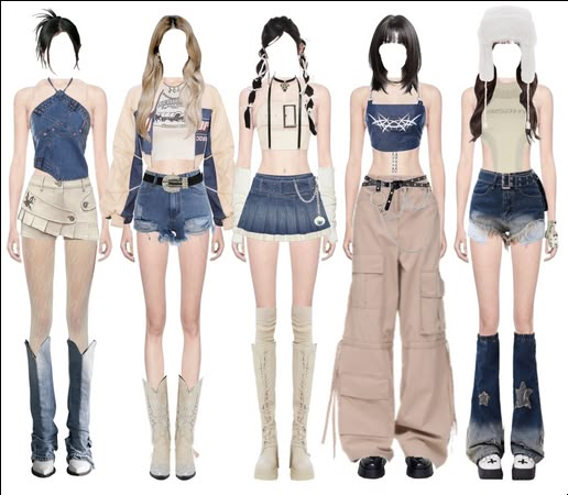 Ddi on ShopLook | The easiest way to find the perfect outfit 5 Member Group Outfits, Kpop Stage Outfits Ideas 5 Members, Kpop Stage Outfits Ideas Soloist, Stage Performance Outfits Kpop, Kpop 5 Members Outfit, Stage Outfits 5 Members, Kpop Group Outfits, K Pop Stage Outfits, Korean Outfits Kpop