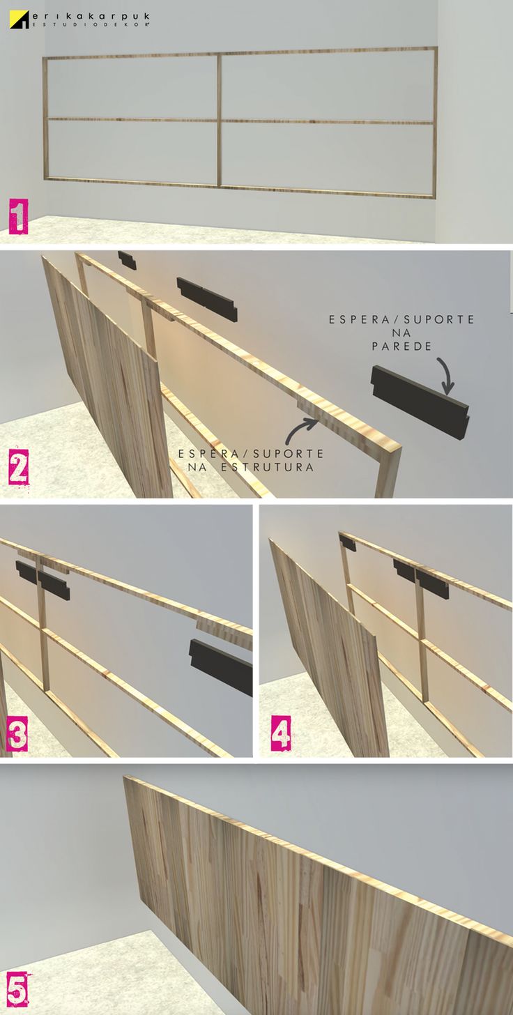 the instructions for how to make a diy headboard out of wood and metal