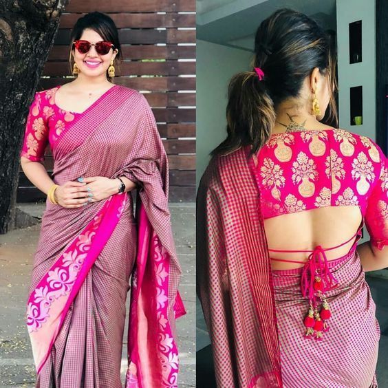 250+ Silk Saree Blouse Designs (2021) Simple Pattu Catalogue Trendy Blouse Designs For Silk Sarees, Saree Bluse, Indian Blouse Designs, Blouse Lehenga, Cotton Blouse Design, Blouse Designs Catalogue, Sari Design, Pattu Saree Blouse Designs, Saree Blouse Neck Designs