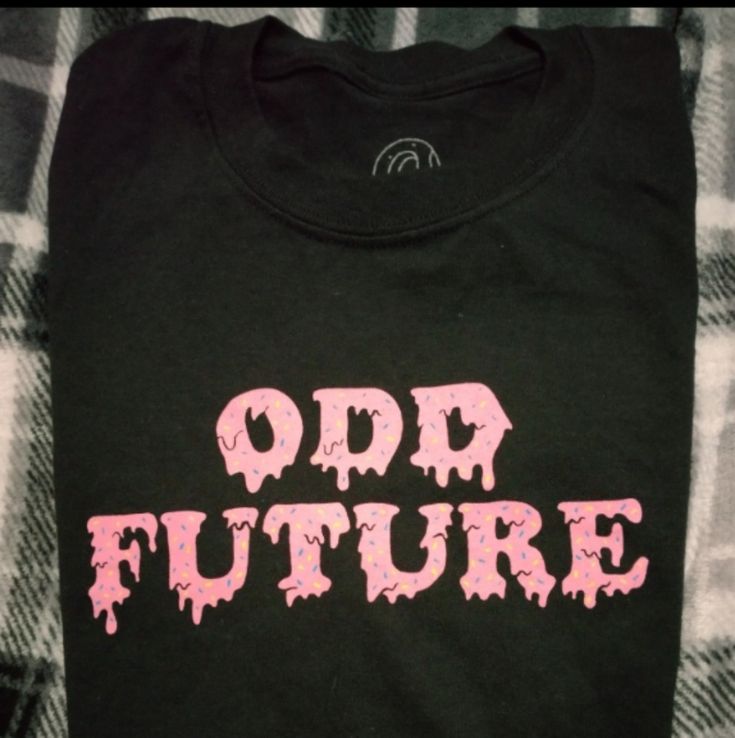 Brand New W/O Tag Tried On But Never Worn Black Odd Future Shirt By Tyler The Creator Size M Unisex Black Slogan Shirt In Grunge Style, Black Edgy Shirt With Text Print, Edgy Black Shirt With Text Print, Trendy Black Shirt With Graphic Print, Trendy Black Shirt With Text Print, Edgy Cotton Shirt With Text Print, Black Slogan Shirt For Spring, Trendy Black Shirt With Letter Print, Trendy Black Cotton Shirt