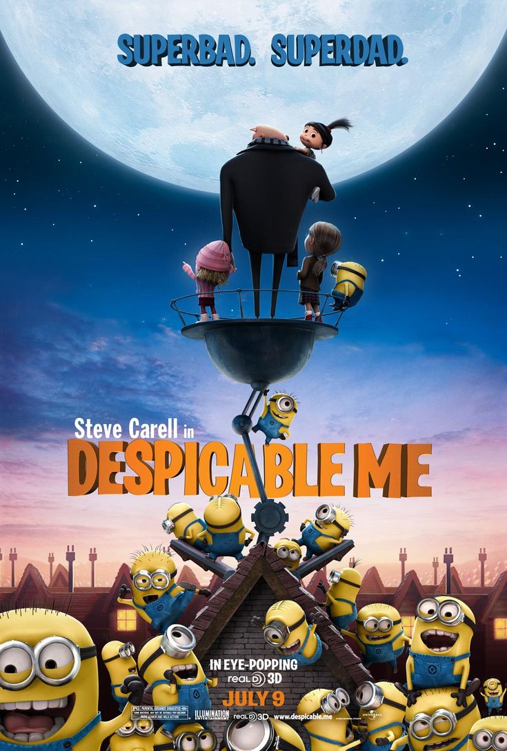 the movie poster for despicable me, starring characters from the animated television series