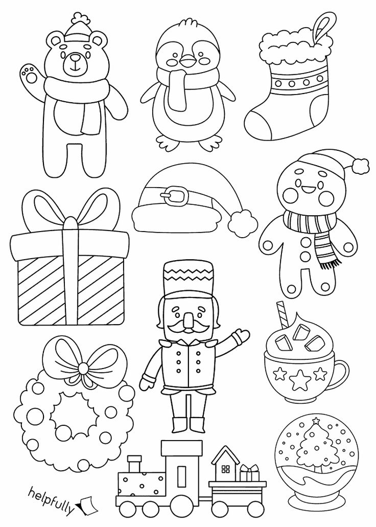 christmas coloring pages for kids to print and color