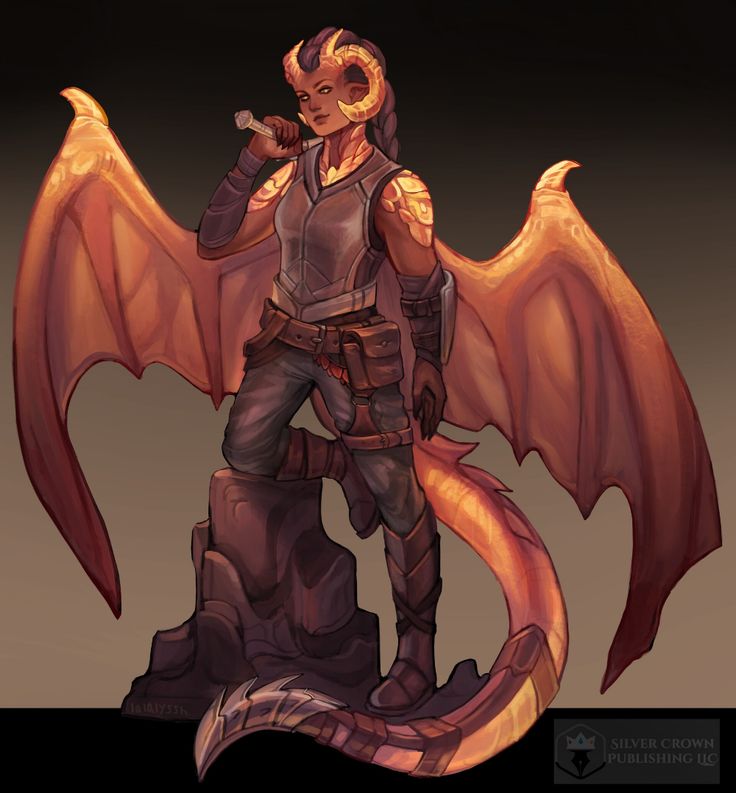 a drawing of a demon standing on top of a rock with his hands in his pockets