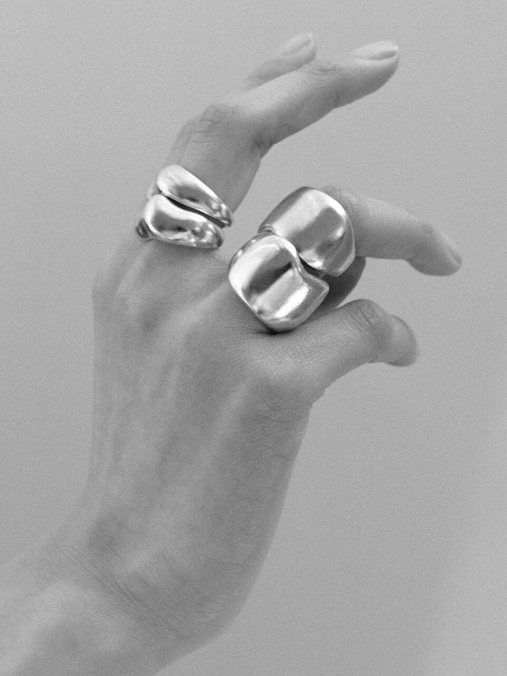 Editor's NotesBRILLPIECE based on silver 925  it will present a variety of designs and brighten your instantaneous moments.  - Ring with a very heavy weight and flexibility of curve from design- Suits any look and gives it a modern style  *  Option price is included for gold item  Measurements(in.)- Height: 0.7 inComposition- Silver 925 / Plated 14k goldDesigner- by BRILLPIECE Modern Hand Cast White Gold Ring, Silver Hand Cast Rings For Everyday, Hand Cast Silver Rings For Everyday Wear, Hand Cast Silver Rings For Everyday, Melting Silver, Wardrobe Plan, 2024 Wardrobe, Bold Rings, Wardrobe Planning