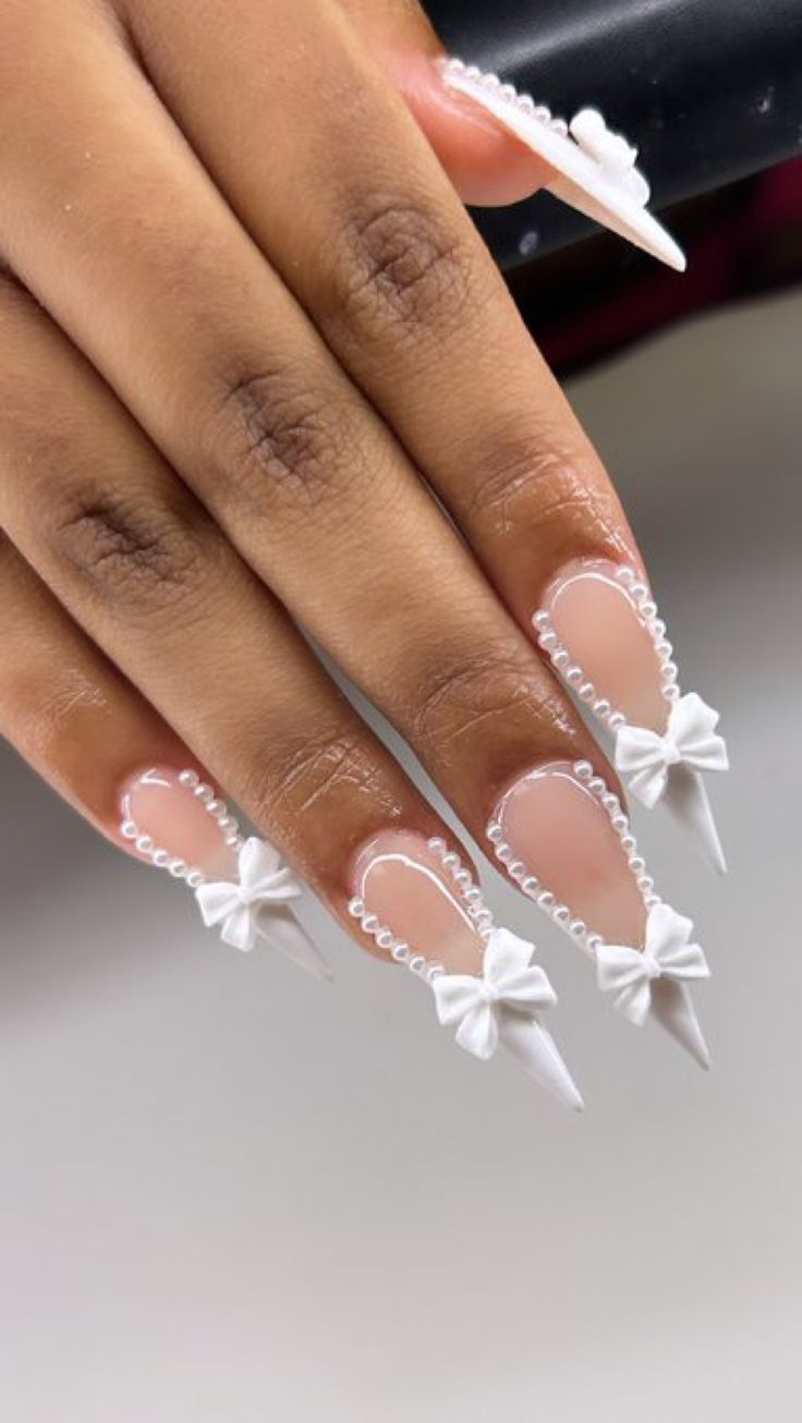 Stilleto Nails Designs, Milky Nails, Hard Nails, Glamour Nails, Colored Acrylic Nails, Girly Acrylic Nails, Short Square Acrylic Nails, Acrylic Nails Coffin Pink, Pearl Nails