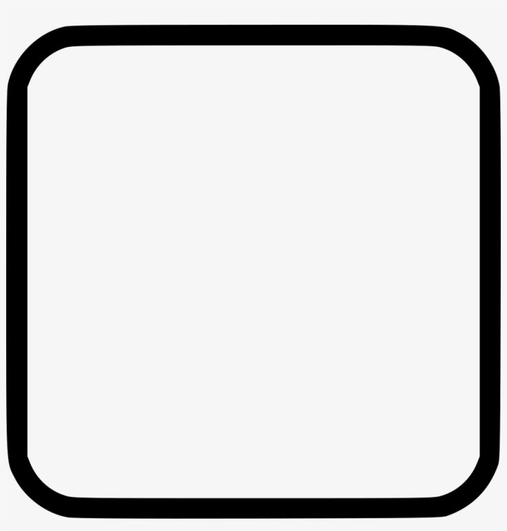 a square black and white frame on a white background, with no border or edges