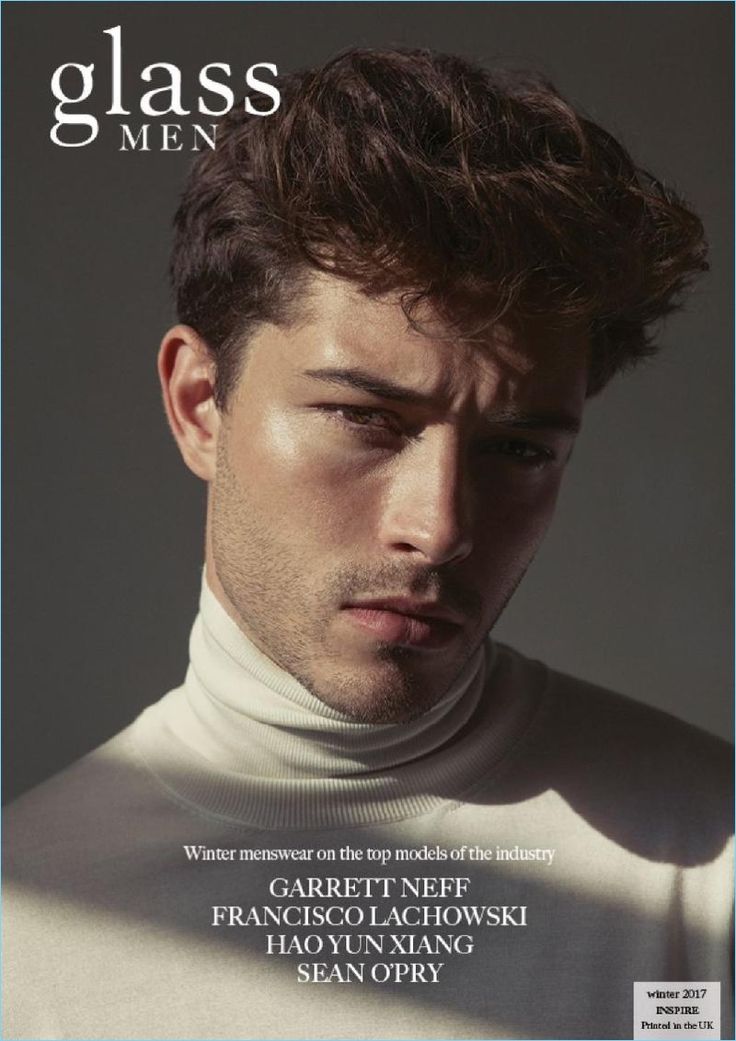 a man is featured on the cover of glass men magazine