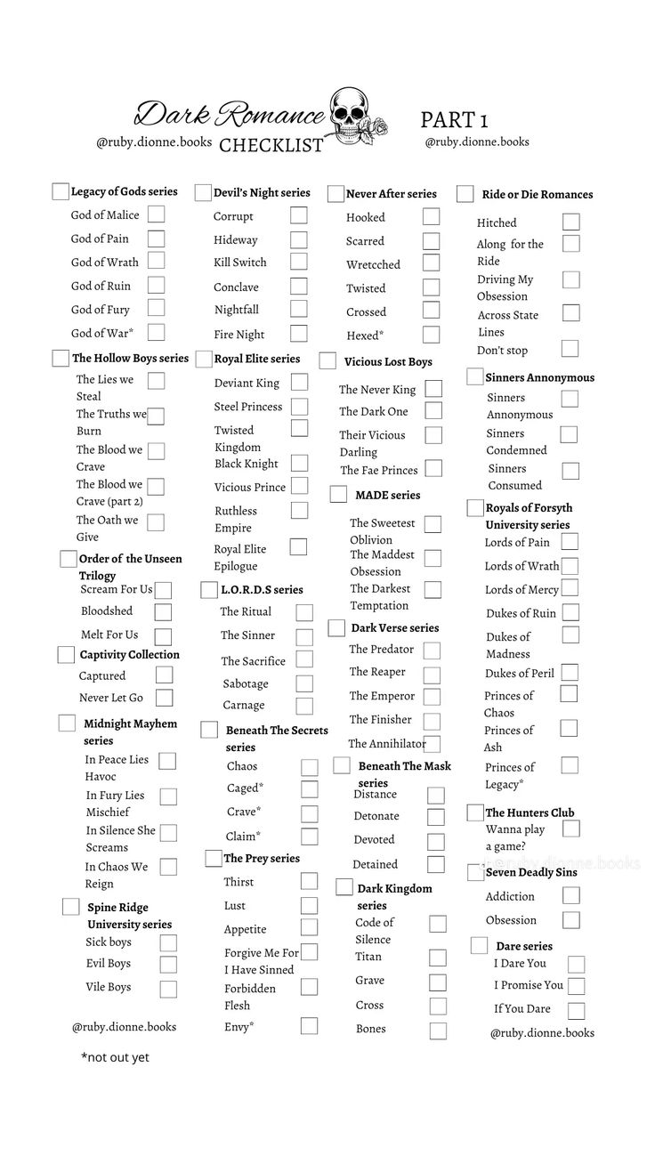 printable checklist with the words and symbols for each subject in this worksheet