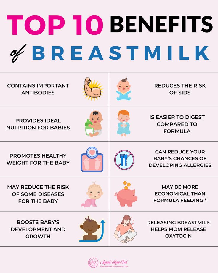 the top 10 benefits of breast milk for babies and their moms to use it