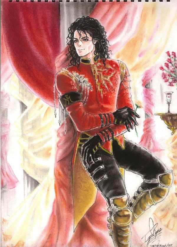 a drawing of michael jackson as michael jackson from michael jackson's the king of pop