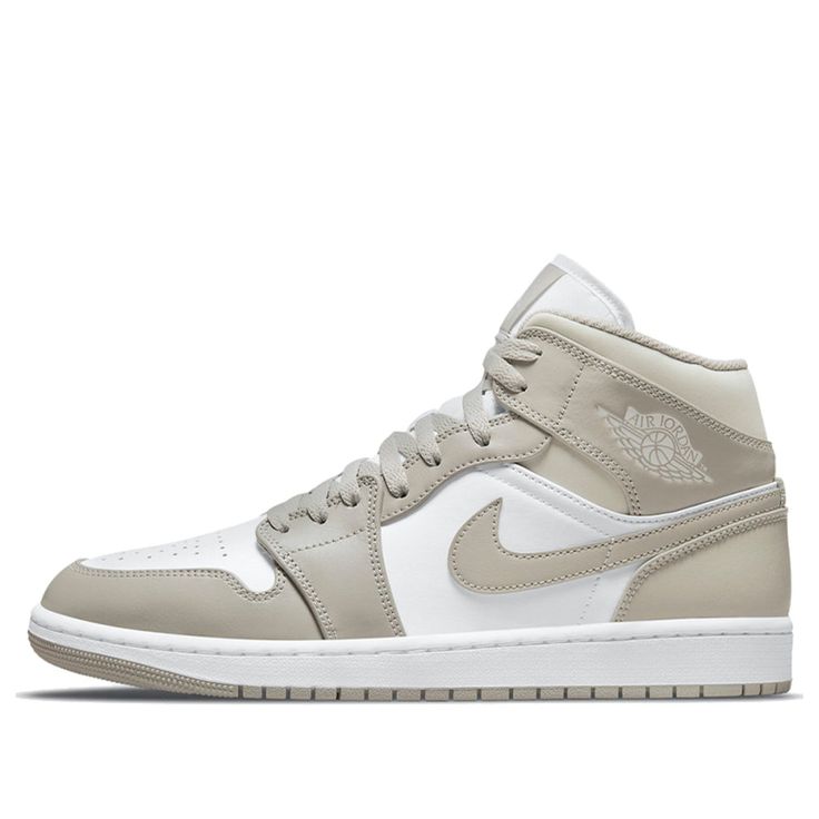 Air Jordan 1 Mid Linen, Jordan 1 Mid Linen, Retro Jordans, Air Jordan Mid, Jordan Mid, Nike Air Jordan 1 Mid, Jordan 1s, Bone White, Air Jordan 3