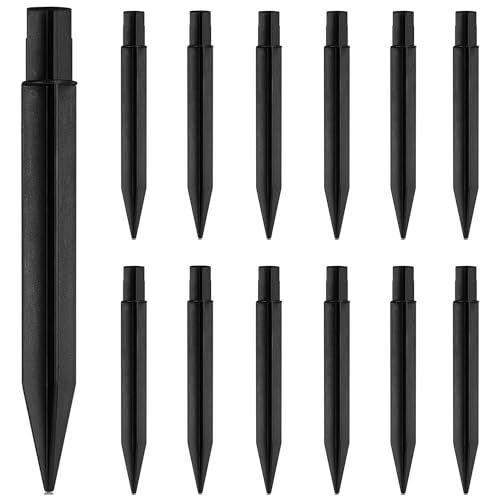 a set of black pens with different shapes and sizes