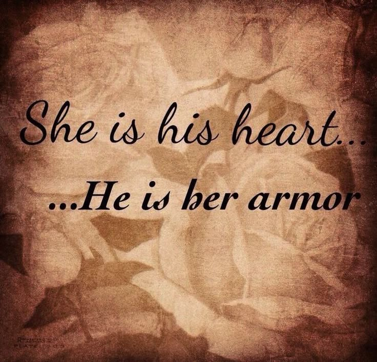 a rose with the words she is his heart he is her armor