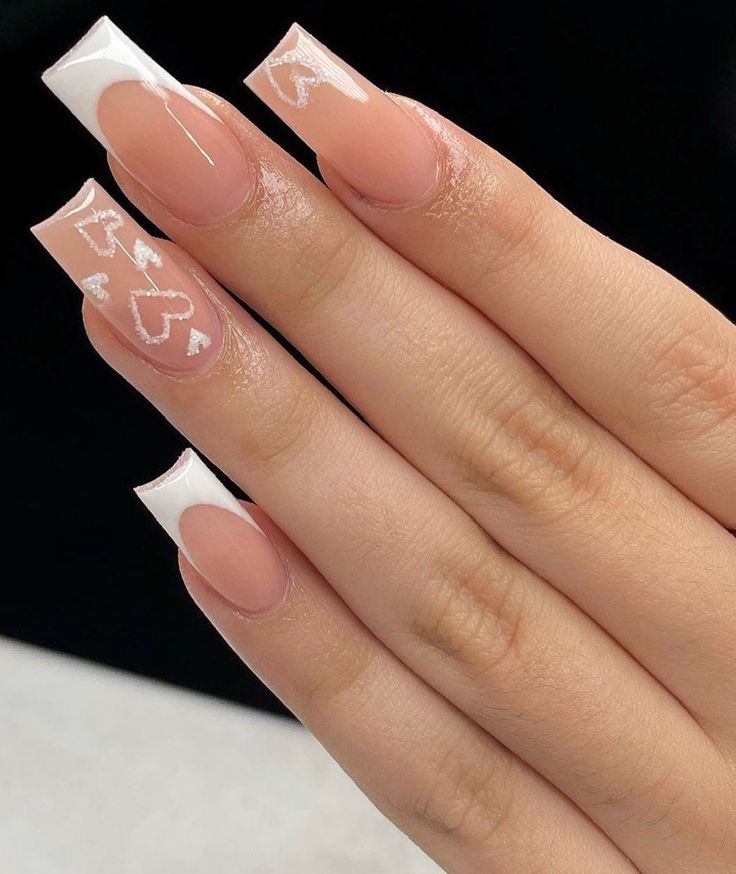 Neutral Nails Acrylic, Acrylic Nails Nude, Nails Coffin Short, Simple Acrylic Nails, Girly Acrylic Nails, French Tip Acrylic Nails, Short Square Acrylic Nails, Acrylic Nails Coffin Pink, Her Nails