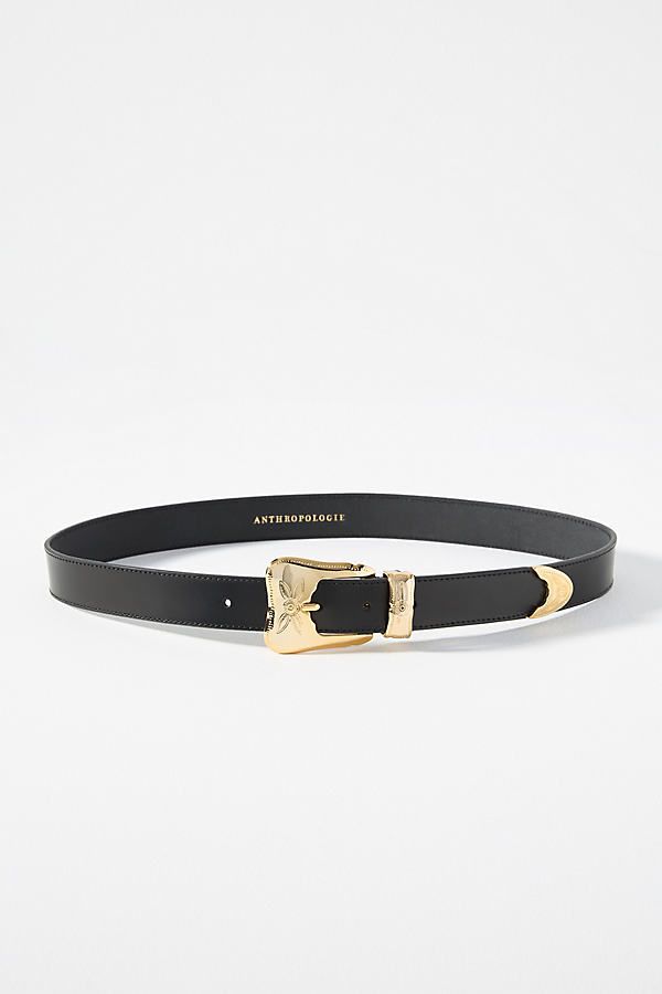 Our (fashion) North Star is pointing West toward all things country-chic. | Timeless Western Belt by Anthropologie in Black, Women's, Size: XS, Leather Western Leather Belts, Western Fashion For Women, Belts For Women Fashion, Trendy Belts, Curated Closet, Statement Belt, Cowboy Belt, Western Belt, Designer Belt