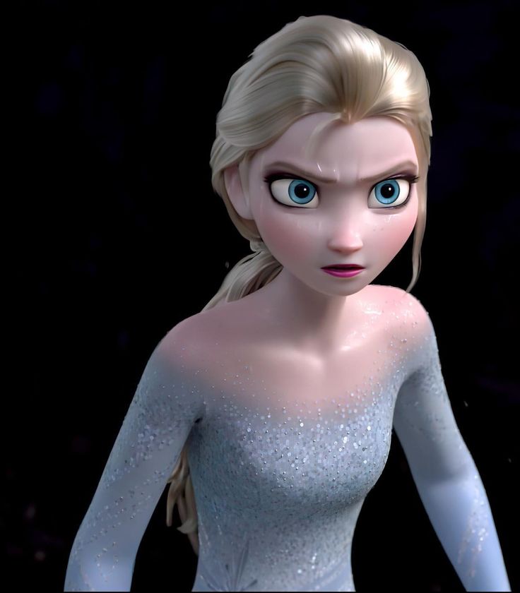 a frozen princess with blue eyes and blonde hair