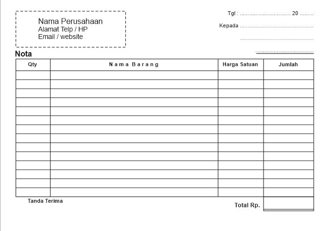 an invoice form is shown with the name and number of items on it