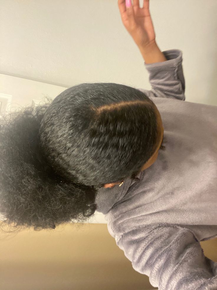 #naturalhair #slickedbackhair #4ahair #3chair #blackgirlmagic #blackhairstyles Slick Back Black Hair, Black Slicked Back Hair, Slicking Down 4c Hair, Black Hair Slicked Back, Slick Back Type 4 Hair, Black Woman Slick Back Hair, Slick Back Ponytail Natural Hair, Slick Back Claw Clip 4c Hair, Christmas Diner