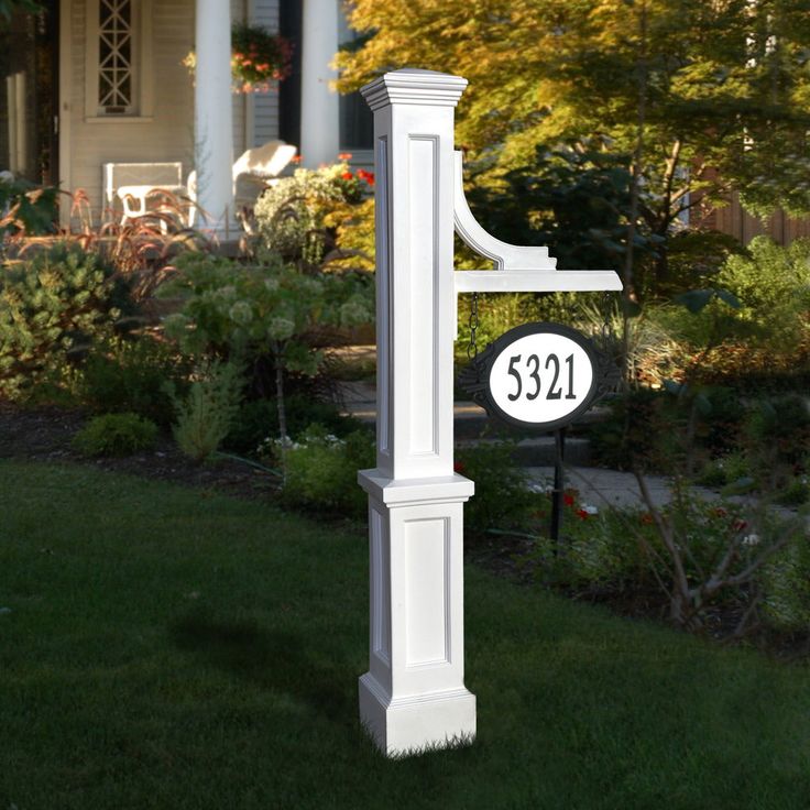 Easy to Use: This New England styled mail post perfectly captures the timeless charm of the East Coast, and installs easily over a standard 4×4 wood post Durable Address Signs: We use 100% high-grade Polyethylene resin in the manufacturing process - making our products durable, lightweight and highly shock resistant Four Season Use: These address sign posts are resistant to high impact, chemicals and extreme weather conditions - this product stands true to its 'four-season use' tag with very lit Address Sign Post, Corner Fence, Address Marker, House Letters, Outdoor Lamp Posts, Solar Lantern, Newel Posts, Wood Post, House Number Sign