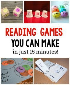 reading games you can make in just 15 minutes