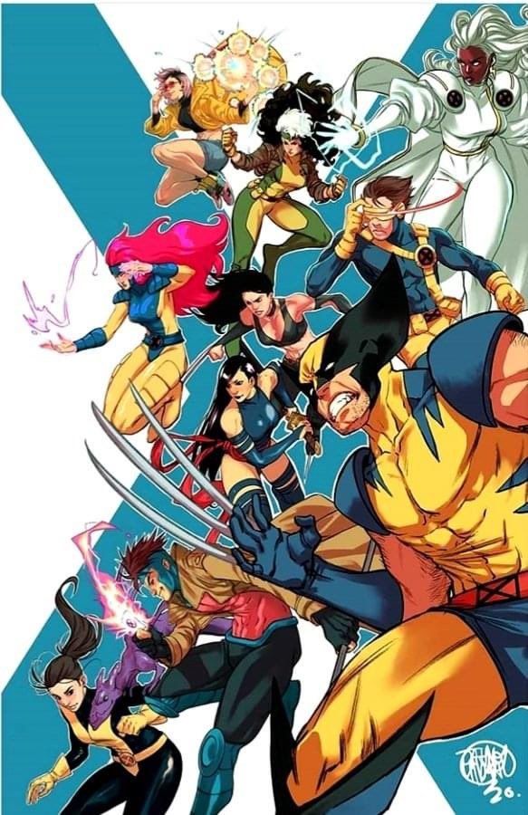 an image of some cartoon characters in the style of x - men and wolverineman