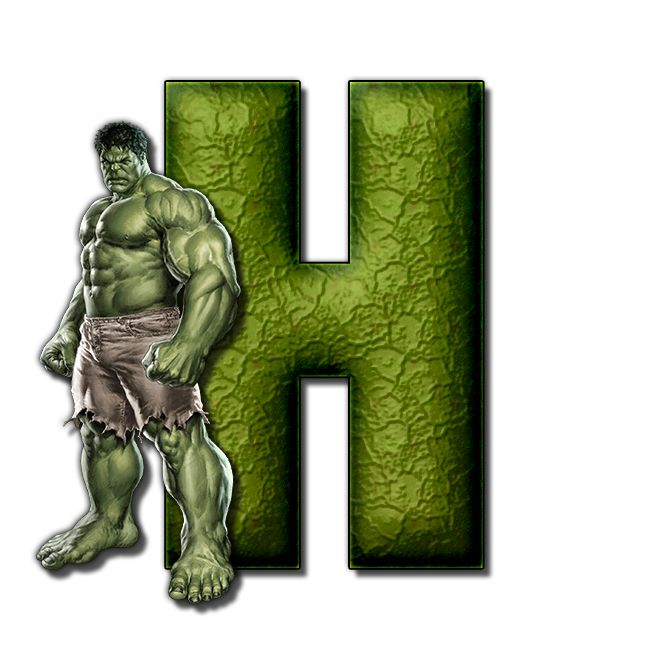 Buchstabe - Letter H | Hulk party, Avengers party, Animal cutouts