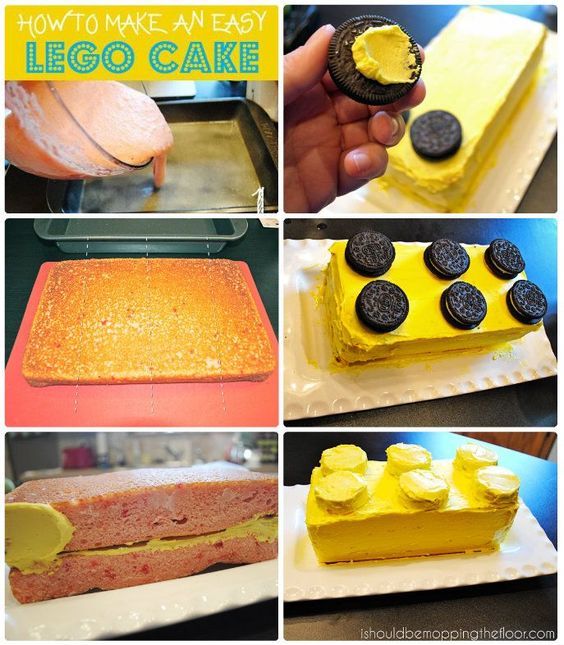 how to make an easy lego cake