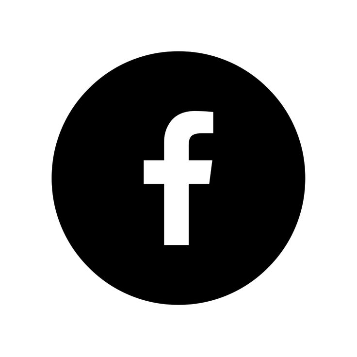 a black and white image of the facebook logo