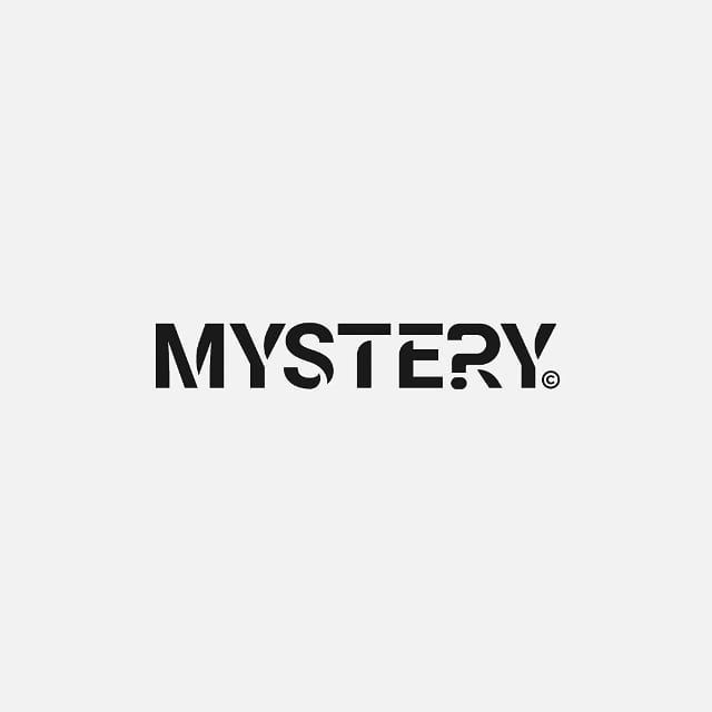 the word mystery on a white background