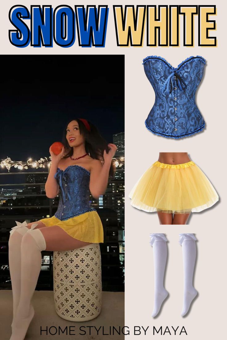 snow white halloween costume women, snow white halloween costume, halloween costumes for college girls, costumes for Halloween parties Snow White Halloween, Halloween Costumes For College, White Halloween Costume, Snow White Halloween Costume, Snow White Outfits, Halloween Costume Women, Classy Halloween Costumes, Halloween Princess, Princess Halloween Costume