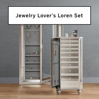 the jewelry lover's locker set is open and ready to be put into its new home