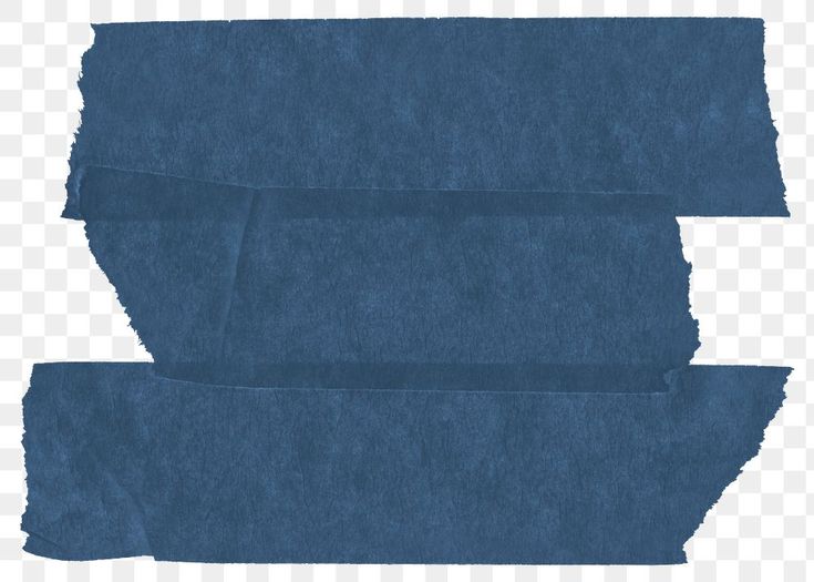 blue torn piece of paper on a white background with clipping area for text or image