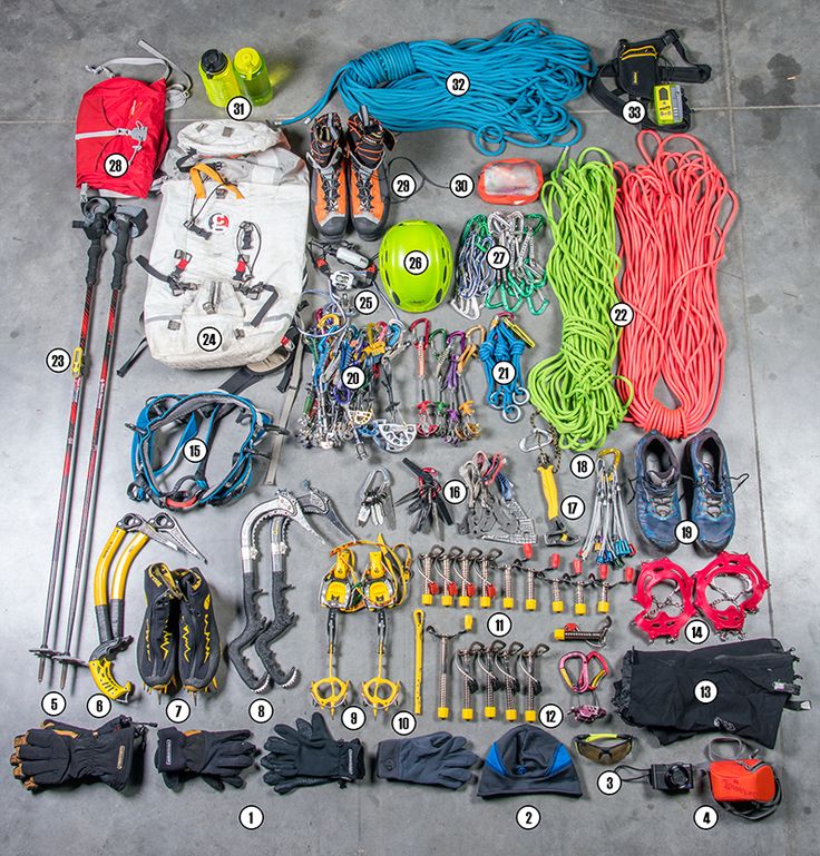 the contents of an emergency kit laid out on top of a cement floor with instructions