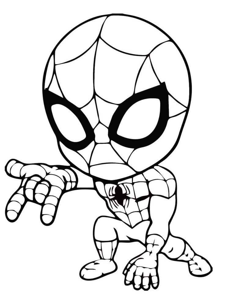 spiderman coloring pages for kids to print and color on the webpage, it is easy