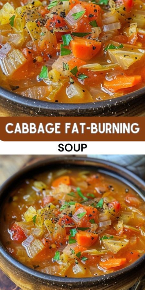 two pictures showing different types of soup