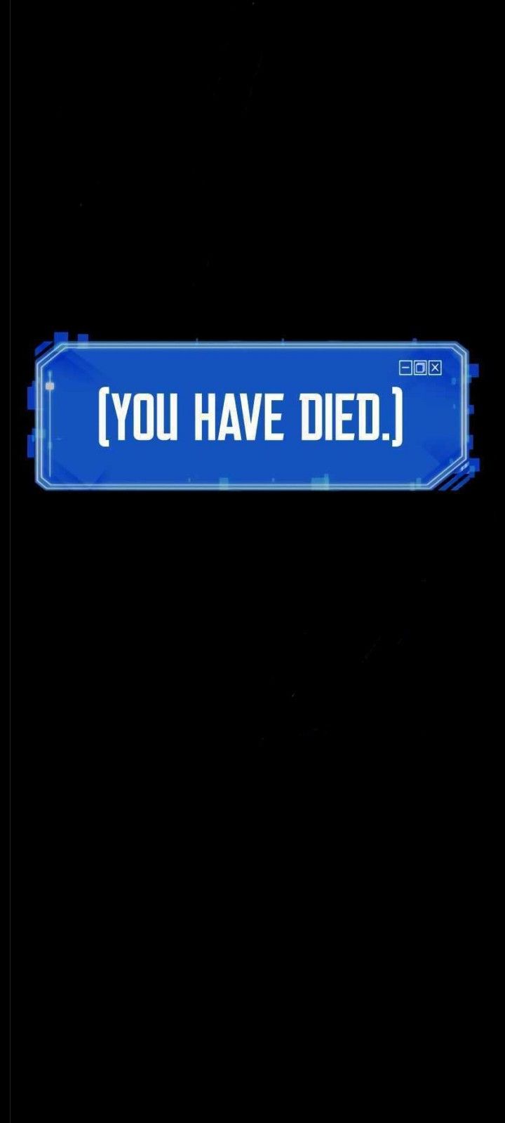 a blue street sign that says you have died